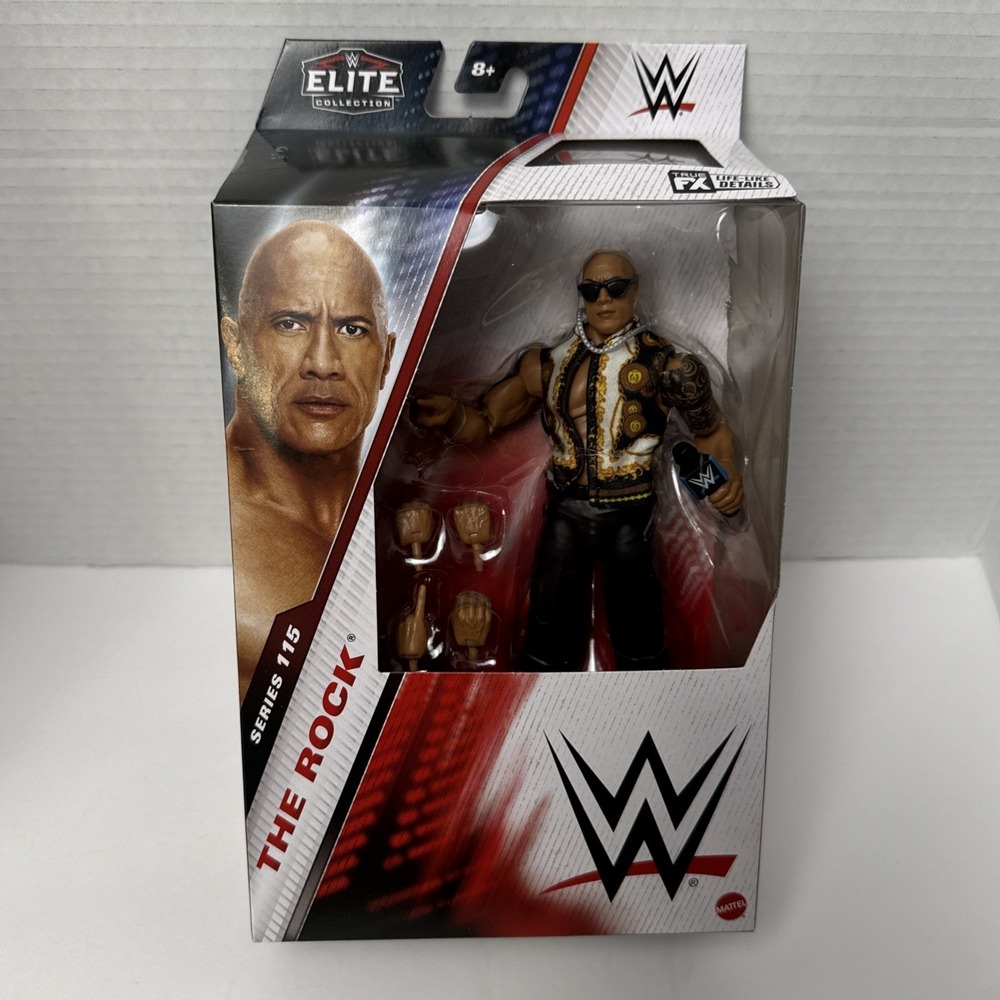 WWE Elite Series 115 The Rock Final Boss Action Figure Dwayne Johnson Mattel
